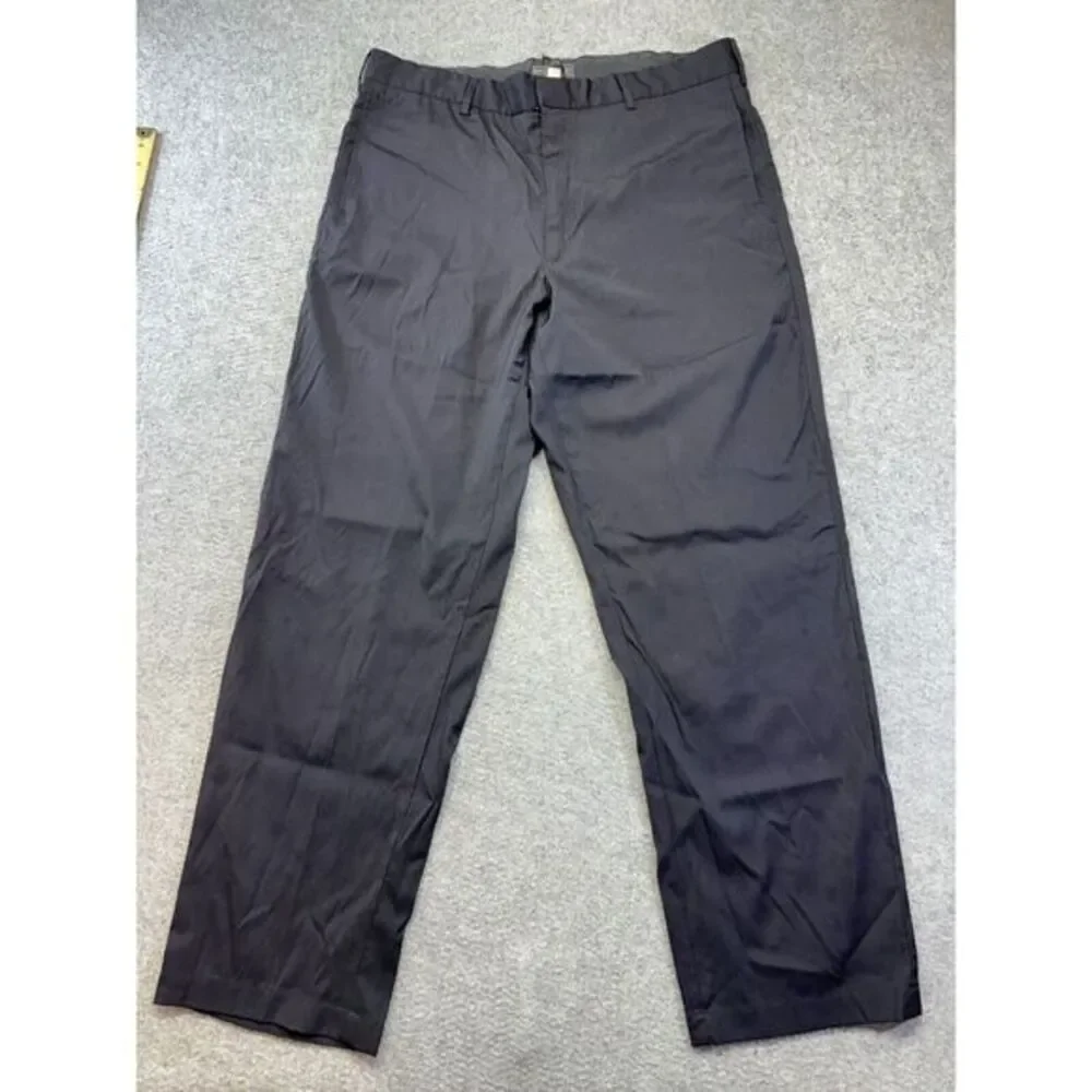 Banana Republic Stretch Pants‎ Men's 36R Black Wool Blend 36x30 Dress Work